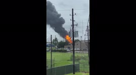 Fire breaks out at Houston power station