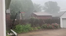 Supercell storm with ball-sized hail strikes Iowa