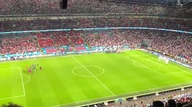 Wembley Stadium roars with sound of 'Sweet Caroline' after England beat Denmark