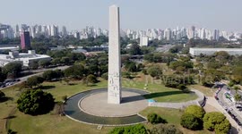 Stunning views of Sao Paulo symbol of Brazil's Constitutionalist Revolution