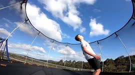 Consecutive Backflips on a trampoline!
