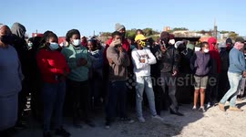 Cape Town shanty town residents accuse Cape Town police of violently evicting them