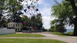 1956 Ferris Wheel Only One In A Winery In the World By Lake Erie Summer Spinning Old Firehouse Winery