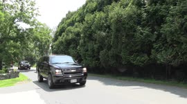 President of the United States Joe Biden motorcades to Fieldstone Golf Club in Wilmington, DE on July 11, 2021