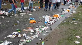 West End resembles warzone as football fans party ahead of England match