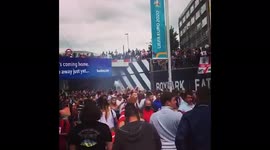 Euro 2020 – Fans Gather At Wembley Stadium Hours Before Ahead Of Final Match