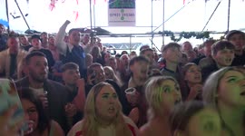 England fans go wild in Bristol's “Most Patriotic” pub as England score first goal