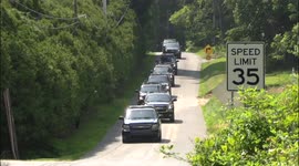 President of the United States Joe Biden departs Fieldstone Golf Club in Wilmington, DE on July 11, 2021