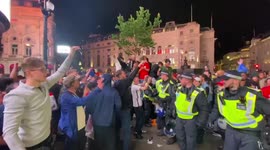 Police separate English and Italian fans as violence mounts in London