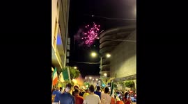 Colourful fireworks light up sky over Sicily for second championship win