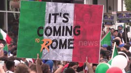 Street party erupts in Canada as Italians celebrate Euro 2020 victory