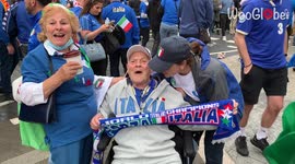 '90-Year-Old Italy Fan Watches his Team Defeat Spain | Euro 2020 Semi-Final'