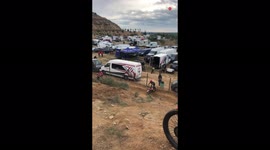 'Hill-Climbing Fail Sends Rider & Bike FLYING'