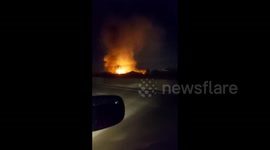 Brookside Mall in Pietermaritzburg on fire, South Africa