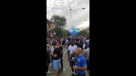 Reaction after the match - celebrations