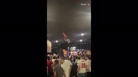 'England Fans Gather in London Bridge to Celebrate Euro 2020 Semi-Final Win'