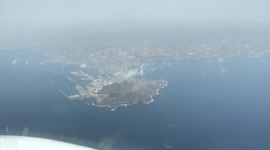 Fliying over Las Palmas de Gran Canaria in a normal duty day
