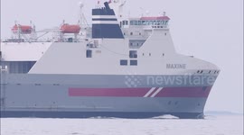 New DFDS freight route between Calais and Sheerness in Kent bypassing Dover, UK