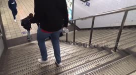 Football Fan Crys In The London Underground Sfter England Lose Against Italy's