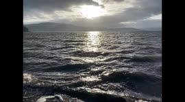 Stormy Waters at Dusk on Nordic Lake Give Strange Apocalyptic Feel