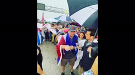 US: Supporters Of Cuban Protest Shut Down Palmetto Expressway Miami 4