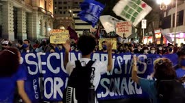 Protesters of Autonomous Block gather to demonstrate against government in São Paulo, Brazil