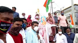 Congress Activists Burnt Effigy Of PM Modi During Protest Against Fuel Price Hike In India