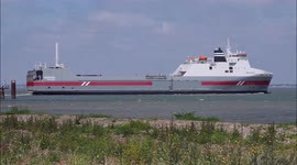 First ferry from the Isle of Sheppey in Kent, UK to Europe for 25 years