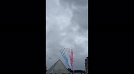 France celebrates Bastille Day with warplanes roaring overhead