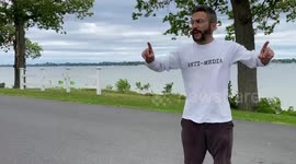 Canadian dad impress his kid by breaking 30 km an hour sprinting in crocs