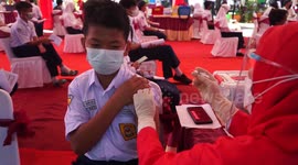 Vaccination for junior high school students in Makassar, Indonesia
