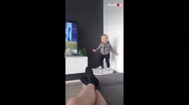 'Fall Girl - Mom Puts Together Hilarious Compilation of her Baby Falling'