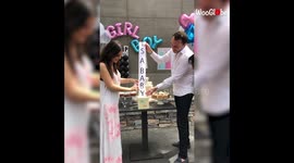 'IT'S A B...': Couple's ingenious gender reveal keeps friends guessing