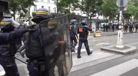 Clashes erupt in Paris after protesters take to the streets over mandatory vaccine