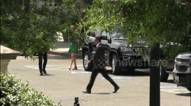 President of the United States Joe Biden walks from the Eisenhower Executive Office Building to The White House in Washington, D.C. on July 15, 2021