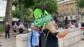 UK Leaseholders and tenants protest against the government's Building Safety Bill
