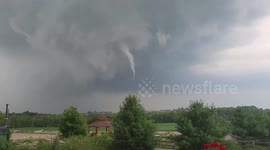 Tornado sweeps through Canada's Ontario, overturning vehicles and damaging trees
