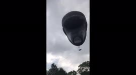 Japan: Giant Face-Shaped Hot Air Ballon Appears In Tokyo Sky 2
