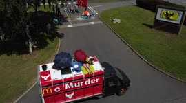 Dozens of animal activists blockade McDonald's factory in Scunthorpe, UK