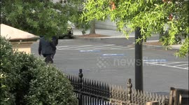 President of the United States Joe Biden walks from The White House to the Eisenhower Executive Office Building in Washington, D.C. on July 16, 2021 to participate in the Asia-Pacific Economic Cooperation (APEC) Leaders’ Virtual Retreat
