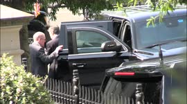 United States Secretary of State Antony Blinken arrives and walks into The White House in Washington, D.C. on July 16, 2021
