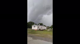 A Storm Seemed To Turn Into A Tornado, But Changed His Mind In Coweta, OK, USA