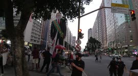 Brazilian communists want the exit of Presidente Bolsonaro in Rio de Janeiro on 13 July 2021