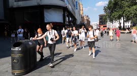 July Heatwave Dancing In Leicester Square