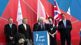 ARCHIEVE: Olympic Games in London 2012: Concert 1 year to go on Trafalgar square, London, UK