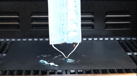 Face mask burning on UK Freedom Day