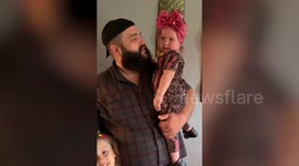 Daughter's hilarious reaction as US dad reveals that he's shaved his beard