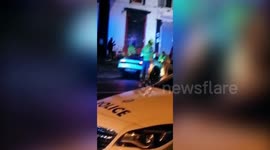 £170k Lambourghini supercar smashes into a lamp post in the West Midlands, UK