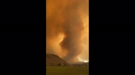 Smoke from Tamarack Fire that has burnt over 20,000 acres shrouds sky in California