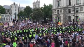 Hundreds of anti-Lockdown protesters rally On “Freedom Day” In London